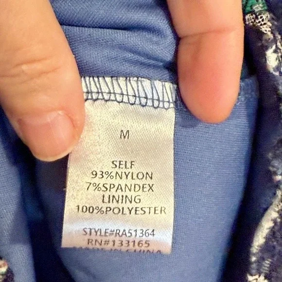 Attard State‎ Blue Paisley Floral Print Long Sleeve Fit Flare Dress Size M Boho - Picture 6 of 7